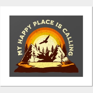 Camping - My happy place is calling Posters and Art